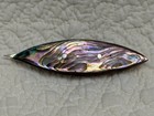 Antique Vintage Tatting Shuttle Abalone Iridescent Mop Mother Pearl Shell 2 5   