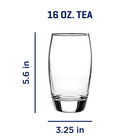 Mainstays Ellendale Drinking Glasses  16 Ounces  Set Of 8
