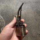 Antique White Copper Mini Hookah Pipe Vintage Smoking Collectible