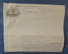 Antique 1869 Sail Ship Golden Rule  Boston Harbor  To Pei Bill Of Lading