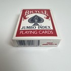Vtg Bicycle Jumbo Index Playing Cards Red Deck Sealed Blue Seal Cincinnati Ohio