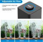 Hygger Aquarium Air Pump  Quiet Adjustable Fish Tank Air Pump  7w