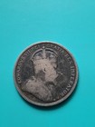 1910 Canada 92 5  Sterling Silver Quarter 25 Cent Coin    toned cull   