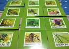 Sc001 Usa-chicago Ameripex 86 Singapore Set Of 12x Insect Postal Cards Free Post