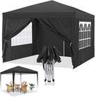 10 x10  Outdoor Pop-up Canopy Tent  Waterproof Heavy Duty Gazebo W  4 Sidewalls