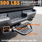 Double Layer Tow Hitch Step For 2 Inch Hitch Receiver  Heavy Duty Carbon Steel A