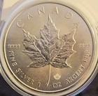 2015 Queen Elizabeth Ii Canadian Silver Maple Leaf 1 Oz Ounce 5 Dollar  5 Coin