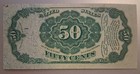 Pleasing 1874-6 Fr 1381 50c Us Fractional Currency 50 Cent Note 5th Issue Unc Cu