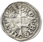 Hungary Sigismund 1387-1437 Medieval Silver Denier Coin Double Cross 14mm 0 48gr