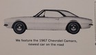 1967 Budget Rent-a-car Vintage Chevy Print Ad Featuring Chevrolet Camaro Rental
