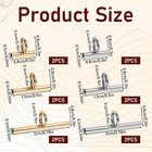 12 Pcs Brooch To Pendant Converters  Brass Pins Pendant Converters 3 Sizes Pin
