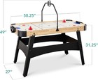 Led 54 Inch Air Hockey Game Table W light-up Scoreboard Powerful Motor Ac