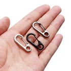 10 Pcs Mini Heavy Carabiner Snap Hook Clip Aluminum Outdoor Camping Key Chain Us