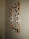 Native American Style Flute Wall-mount Rack With A Native American Style Flute 