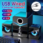 Bluetooth 5 0 Stereo Bass Sound Computer Speakers Subwoofer For Desktop Laptop