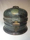 Antique Islamic Mughal Engraved Paan Daan Betel Nut Dome Bronze Box Handmade