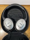 Bose Quietcomfort 15 Qc15 Noise Cancelling Headphones Silver Case Cable Tested