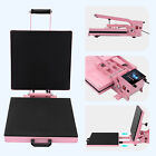 15 x15  Digital Clamshell T-shirt Heat Press Machine Sublimation Transfer Pink