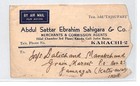 Pakistan Karachi India Overprint Air Mail Cover  samwells-covers  Pts 1948 Bm144