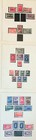 Romania 1948 82 Stamps  1 Souvenir Sheet Mixed Mint  Used Vg  On Old Album Pages