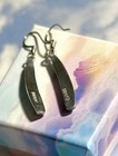 Navajo Handmade Sterling Silver Turquoise Inlay Dangling 925 Earrings