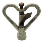 Antique Aluminum   Cast Iron Figural Heart Lawn Sprinkler Head Vintage