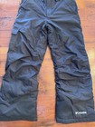Columbia Bugaboo Youth Kids Snow Pants Black Size 10 12 Warm Insulated Omni Tech