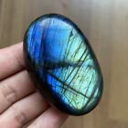 Natural Palm Stone Labradorite Quartz Crystal Polished Moonstone Decor Healing