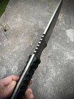 Custom Handmade High Carbon Steel Hunting Spear With Leather Sheath