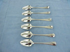 An Antique Set Of Six Sterling Silver Old English Dessert Spoons  London 1809 
