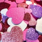 180 Pcs Valentine Foam Heart Stickers Self Red  Pink  Rose  White And Purple