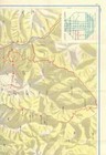 Carpathian Mountains Map Bucegi Romania Geographic Vintage