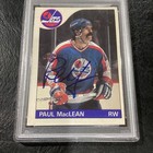 1985-86 Paul Maclean O-pee-chee  145 Signed Autograph Psa dna Authentic Auto 9