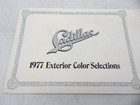 Vintage 1977 Cadillac Exterior Color Selections Promotional Dealer Brochure