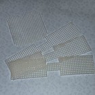 Vintage Plastic Canvas Precut Shapes Lot 22pc Destash Hexagon Embossed Flower 
