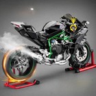 1 6 Kawasaki H2r Motorcycle Ignition Spray Alloy Simulation Motorcycle Model