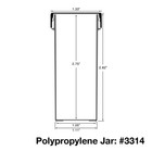 20 Jars Clear Plastic Container Caps Lids 1 Ounce 30ml 3314 Decojars Ez Pour New