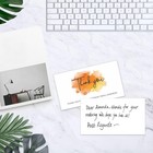 200 Pcs Thank You For Supporting My Small Business Cards In 4 Elegant Watercolor