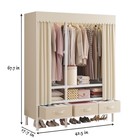 Multi Layer Wardrobe Bedroom Storage Cabinet Organizer Rental Home Closet