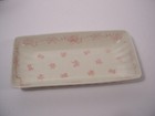 Laura Ashley Pink Ribbons Rectangular Tray And Powder Box With Lid