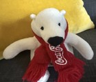 Coca Cola Polar Bear Plush 2013 With Red Scarf Collectable Cute Fast Shipping 
