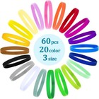 60 Pcs Puppy Whelping Collars Newborn Id Tags - S  M  L Sizes  Classic Colors
