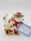  Whimsiclay Ceramic By Amy Lacombe Xmas Ornament  10504 Tex Mini