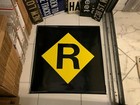 R40 R Train Express 24x24 Nycta Urban Art Ny Nyc Subway Route Roll Sign Wall Art