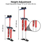 15 -23  Adjustable Drywall Stilts Aluminum Tool For Taping Painting Painter Red
