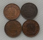1908 1920 1939   1941 British India 1 12 Anna Coins High Grade Lot
