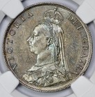 1887 Great Britain 2 Shilling Florin Ngc Ms 63 Jubilee Head Seaside Toning