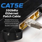 2-pack - Cat5e Ethernet Cable Black Rj45 Utp Lan Patch Cord 1 5ft   200ft Lot