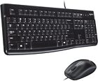 Logitech Mk120   Wired Usb Keyboard And Mouse Combo   Black  920-002565 