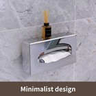 Tissue Box Cover  Rectangular Mirror Wall Mounted Facial Paper Holder Dispens   